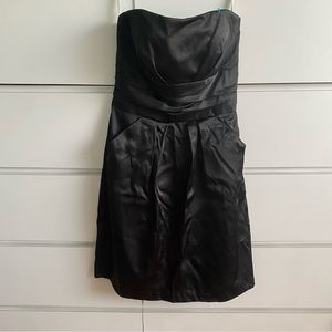 David’s Bridal Black midi dress